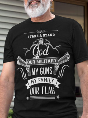 black patriotic t shirt