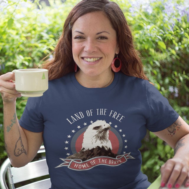 patriotic t shirt for women
