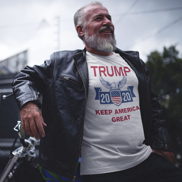 trump 2020 shirt white keep america great