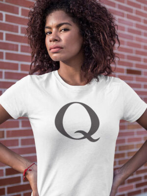 white q anon t shirt for men